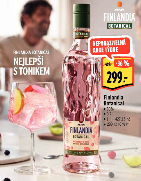 Vodka ochucená Botanical Finlandia