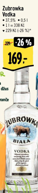 Vodka Zubrowka Biala