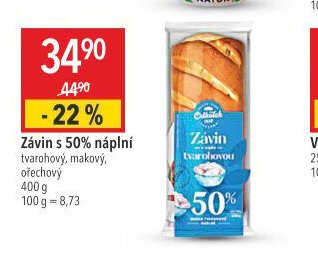 Závin s 50% náplní