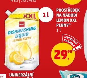 Prostředek na nádobí Lemon XXL Penny 1 l