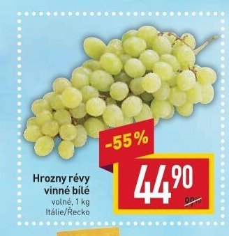 Hrozny révy vinné bílé