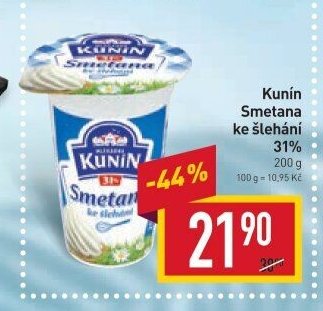 Kunín Smetana ke šlehání