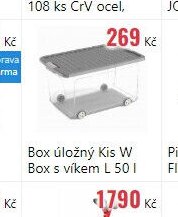 Box úložný Kis W Box s víkem L 50 l