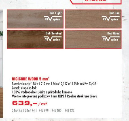 RIGICORE WOOD 5 mm - UNI HOBBY akcniletaky.com