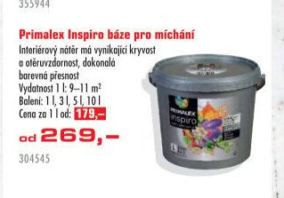Primalex Inspiro báze pro míchání - UNI HOBBY akcniletaky.com