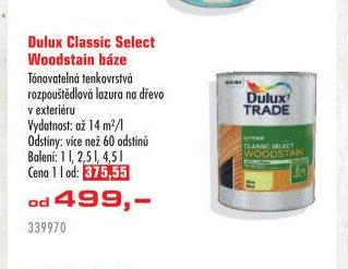 Dulux Classic Select Woodstain báze - UNI HOBBY akcniletaky.com