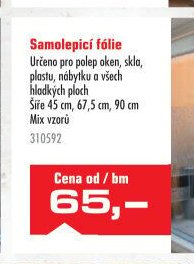 Samolepicí fólie - UNI HOBBY akcniletaky.com