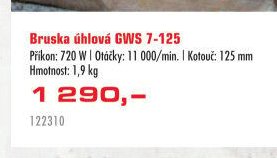 Bruska úhlová GWS 7-125 - UNI HOBBY akcniletaky.com
