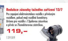 Redukce zásuvky tažného zařízení 13/7 - UNI HOBBY akcniletaky.com