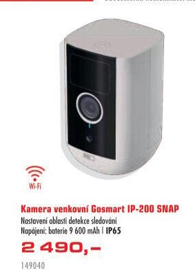 Kamera venkovní Gosmart IP-200 SNAP - UNI HOBBY akcniletaky.com