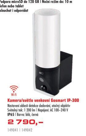 Kamera/světlo venkovní Gosmart IP-300 - UNI HOBBY akcniletaky.com