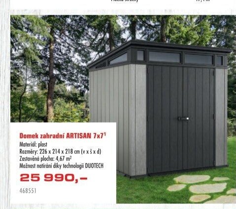 Domek zahradní ARTISAN 7x7 - UNI HOBBY akcniletaky.com