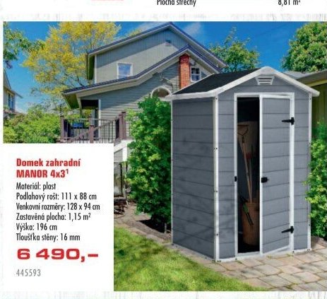 Domek zahradní MANOR 4x3 - UNI HOBBY akcniletaky.com