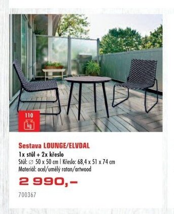 Sestava LOUNGE/ELVDAL - UNI HOBBY akcniletaky.com