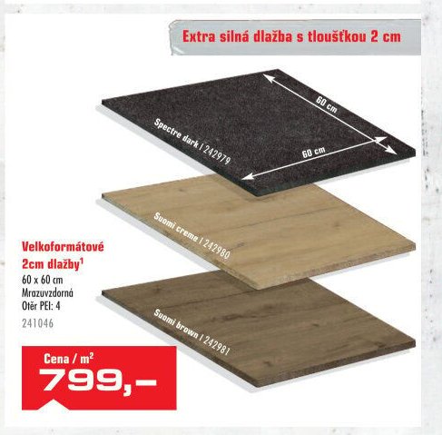 Velkoformátové 2cm dlažby - UNI HOBBY akcniletaky.com
