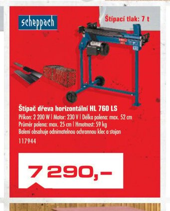 Štípač dřeva horizontální HL 760 LS - UNI HOBBY akcniletaky.com