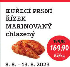 Kuřecí prsní řízky marinované