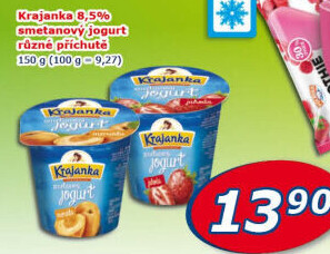 Jogurt smetanový ochucený Krajanka