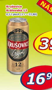 Pivo světlé Královský ležák 12° Krušovice