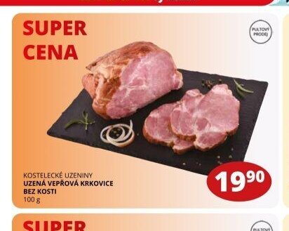 Kostelecké uzeniny vepřová krkovice