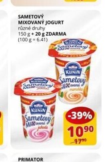 Sametový mixovaný jogurt