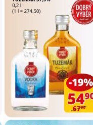 Vodka 37,5%, Tuzemák 37,5% 0,2 l