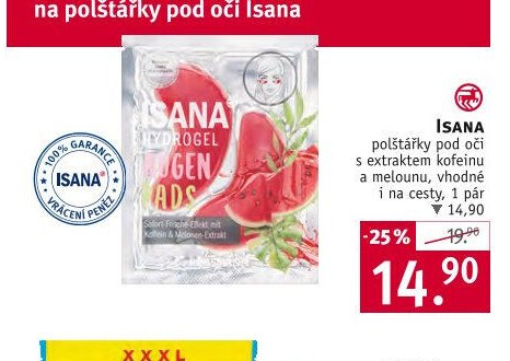 Isana polštářky pod oči