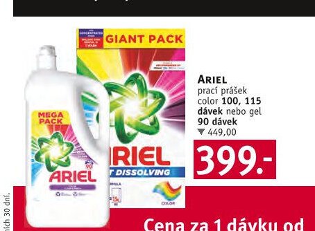 Ariel prací prostředek