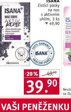 Čistící pásky na nos Isana