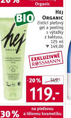 Čisticí peeling Bio Organic Hej