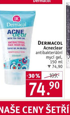 Mycí gel pleťový antibakteriální Acneclear Dermacol