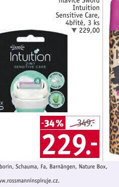 Náhradní hlavice dámské Sword Intuition Wilkinson