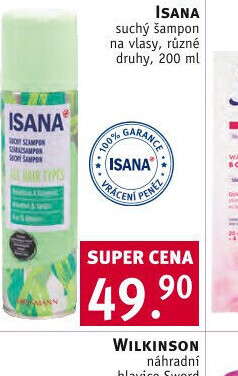 Suchý šampon Isana
