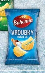 Bohemia Chipsy Vroubky Mořská sůl