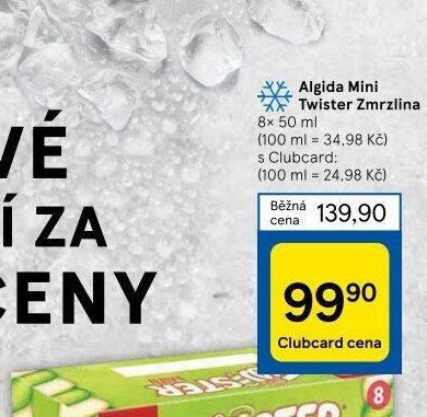 Algida Mini Twister Zmrzlina
