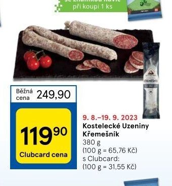 Kostelecké Uzeniny Křemešník 380 g