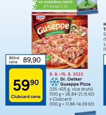 Dr. Oetker Guseppe Pizza 335-425 g