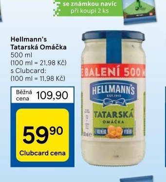Hellmann's Tatarská Omáčka 500 ml