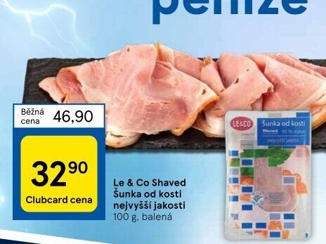 Le & Co Shaved Šunka od kosti 100 g