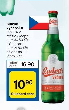 Budvar Výčepní 10 0,5 l