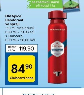 Old Spice Deodorant ve spreji
