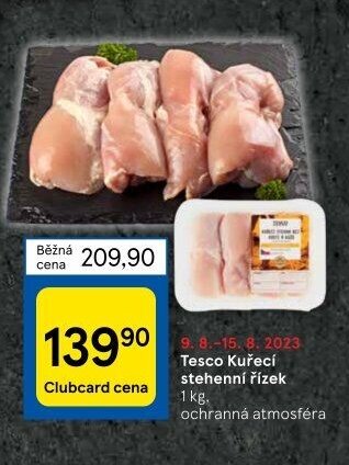 Tesco Kuřecí stehenní řízek