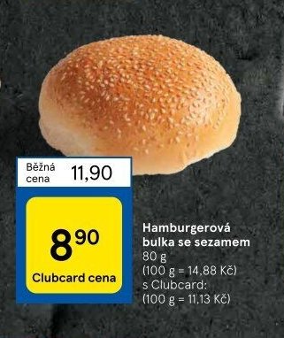 Hamburgerová bulka se sezamem