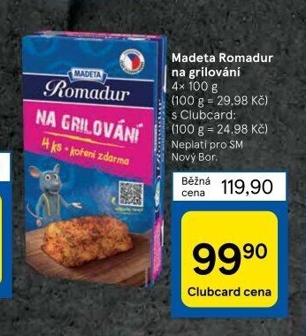 Madeta Romadur na grilování