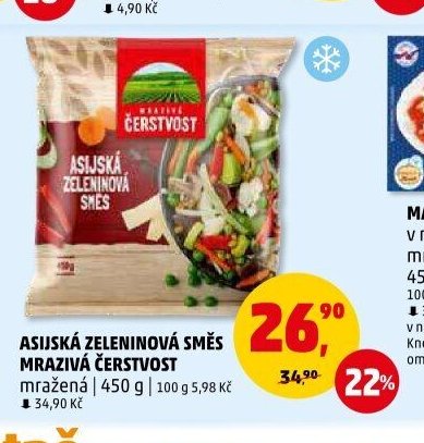 ASIJSKÁ ZELENINOVÁ SMĚS MRAZIVÁ ČERSTVOST mražená 450 g