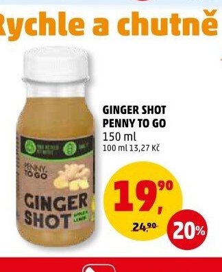 GINGER SHOT PENNY TO GO 150 ml