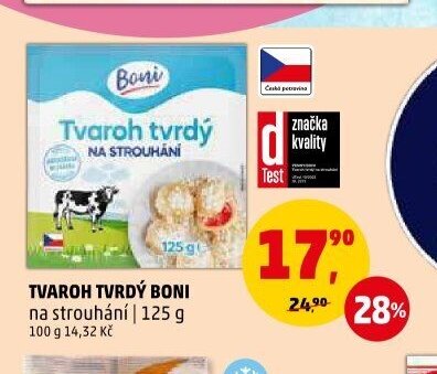 Tvaroh tvrdý Boni