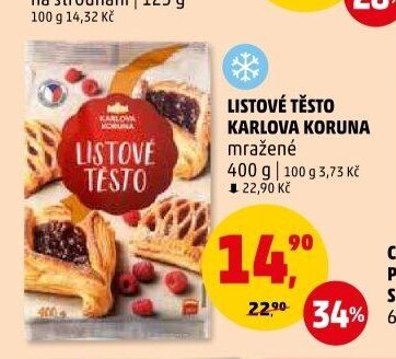 Listové těsto Karlova Koruna