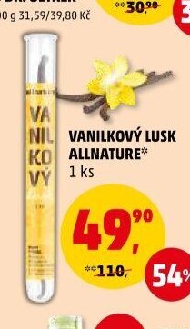 Vanilkový lusk Allnature
