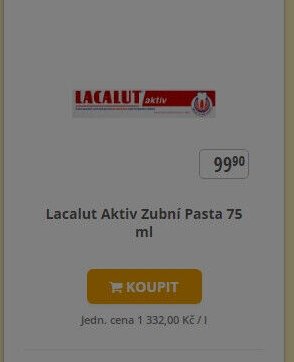 Lacalut Aktiv Zubní Pasta 75 ml